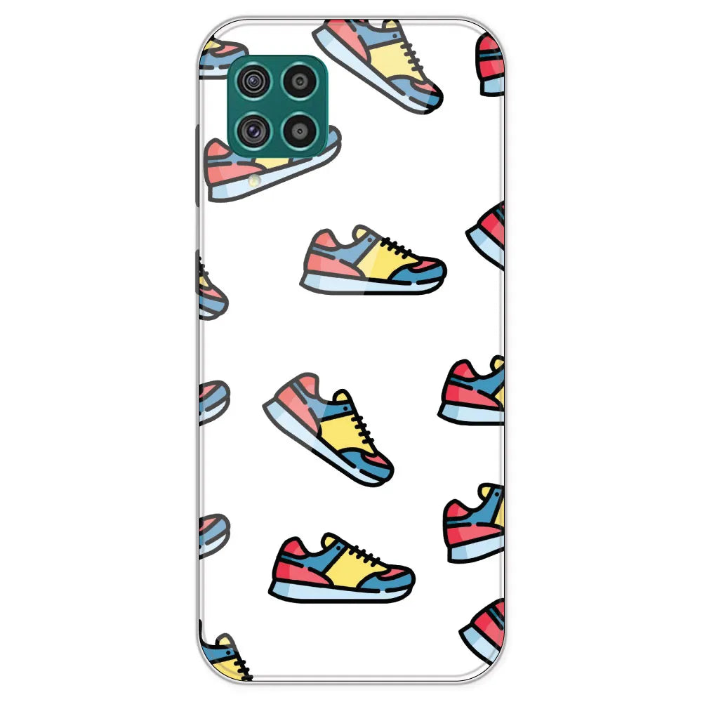 Sneakers - Clear Printed Silicone Case For Samsung Galaxy M62