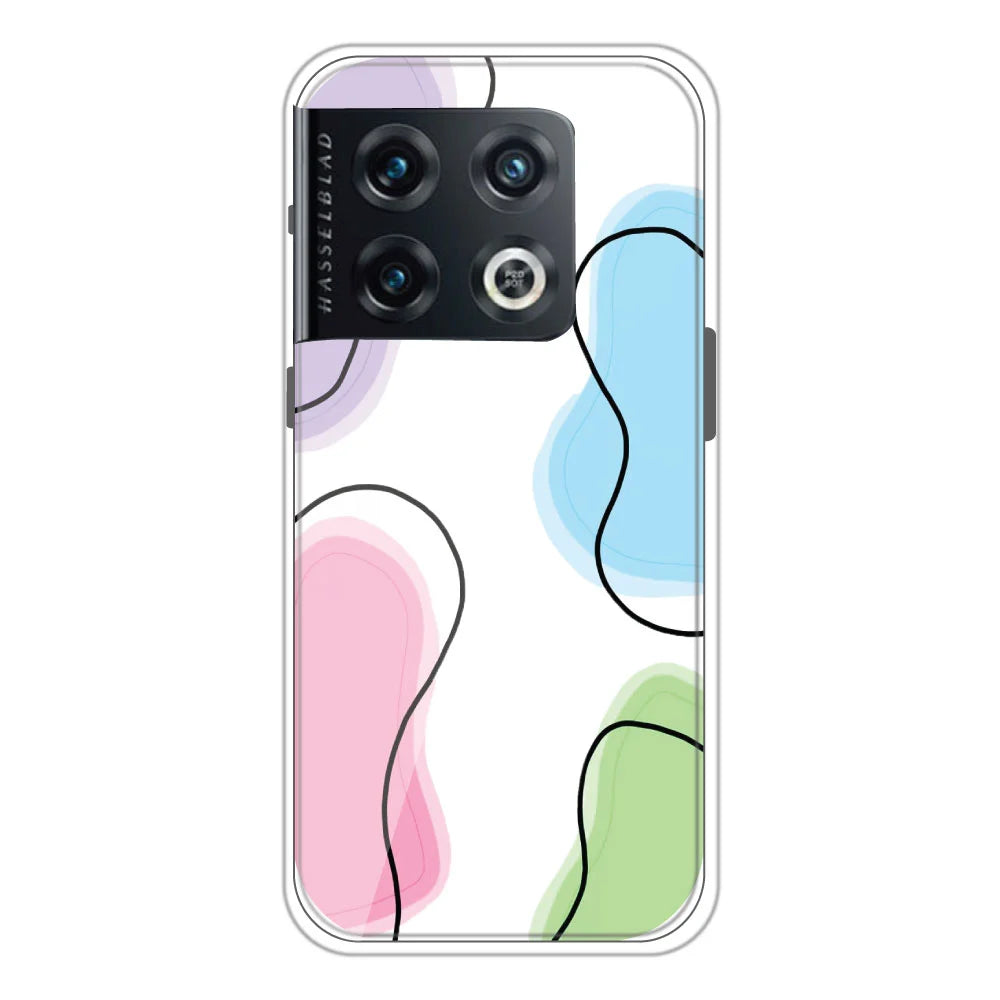Mix Color - Clear Printed Silicone Case For OnePlus 10 Pro