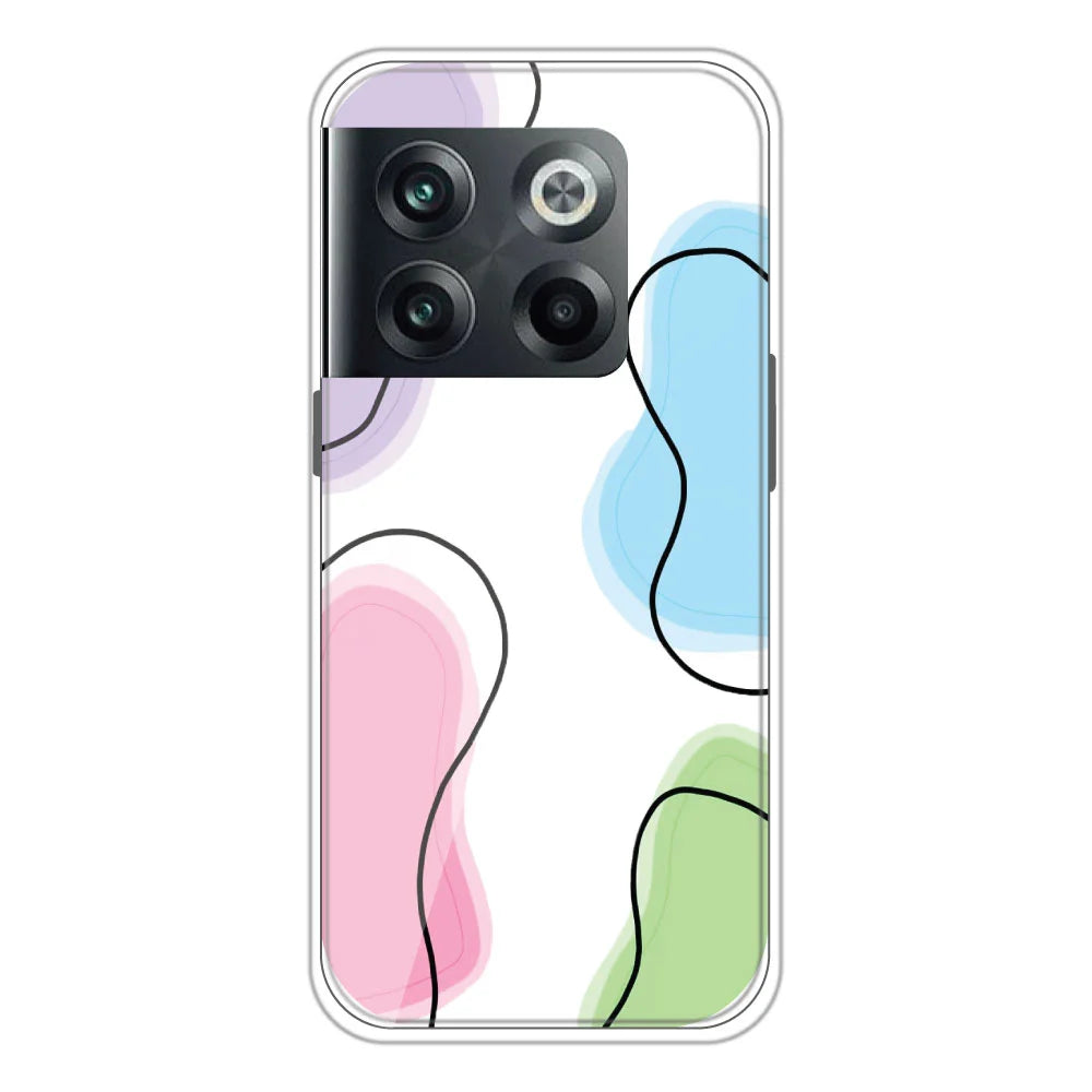 Mix Color - Clear Printed Silicone Case For OnePlus 10T