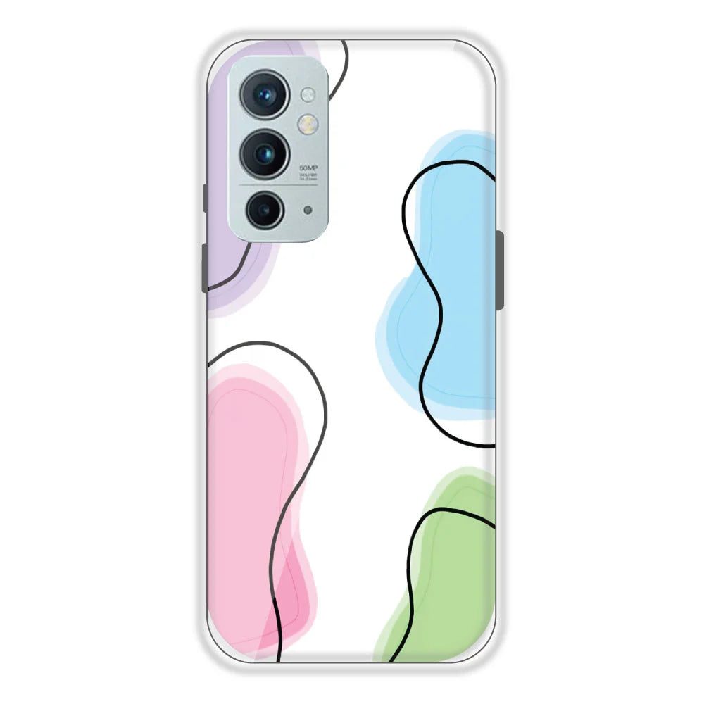 Mix Color - Clear Printed Silicone Case For OnePlus 9RT