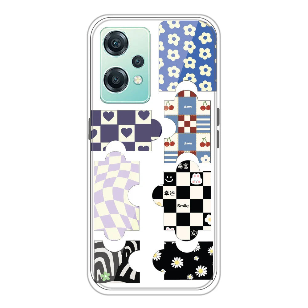 Puzzles - Clear Printed Silicone Case For OnePlus Nord CE 2 Lite