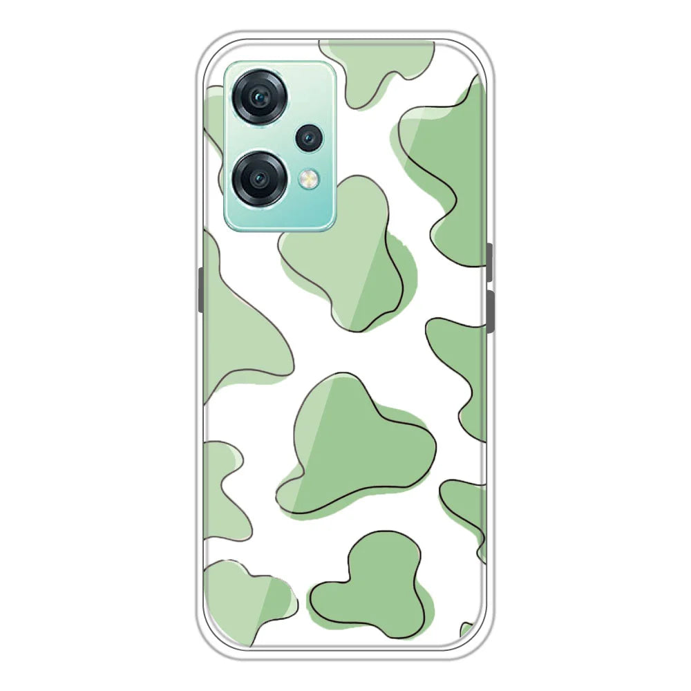 Green Patch - Clear Printed Silicone Case For OnePlus Nord CE 2 Lite