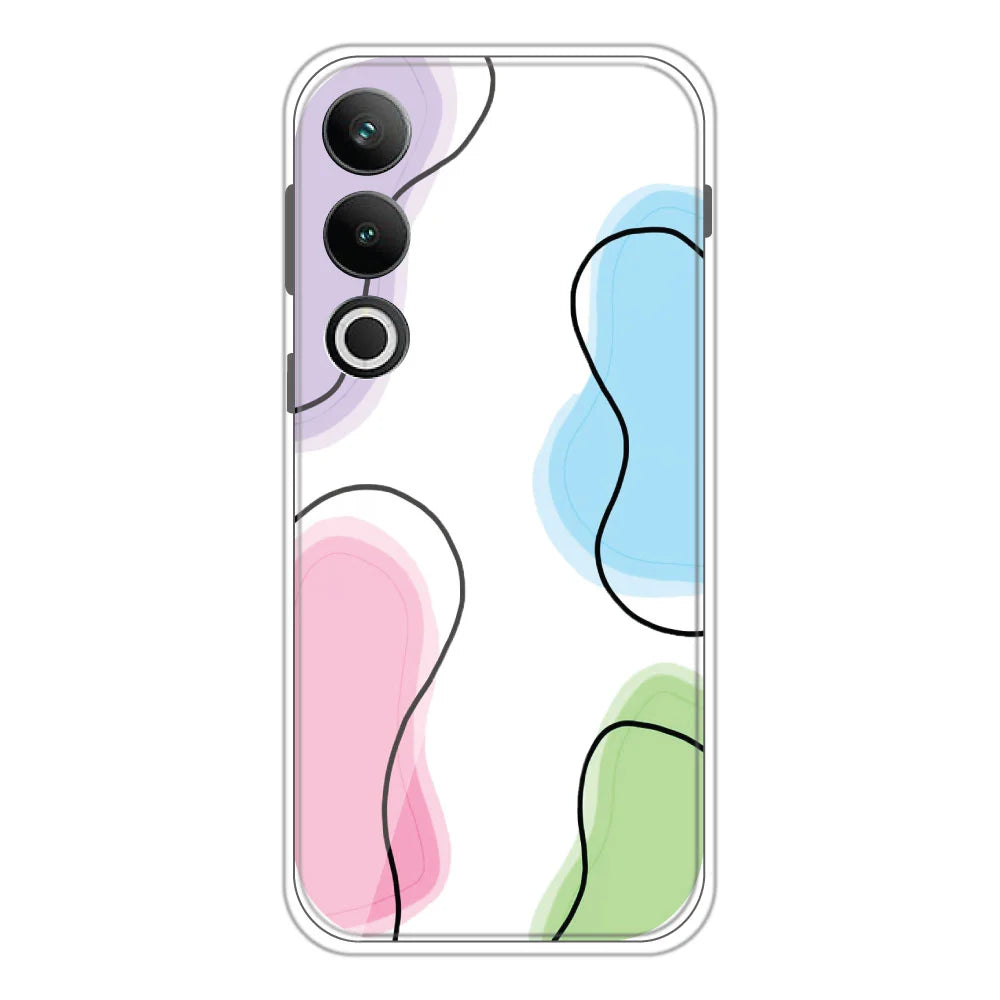 Mix Color - Clear Printed Silicone Case For OnePlus Nord CE 4