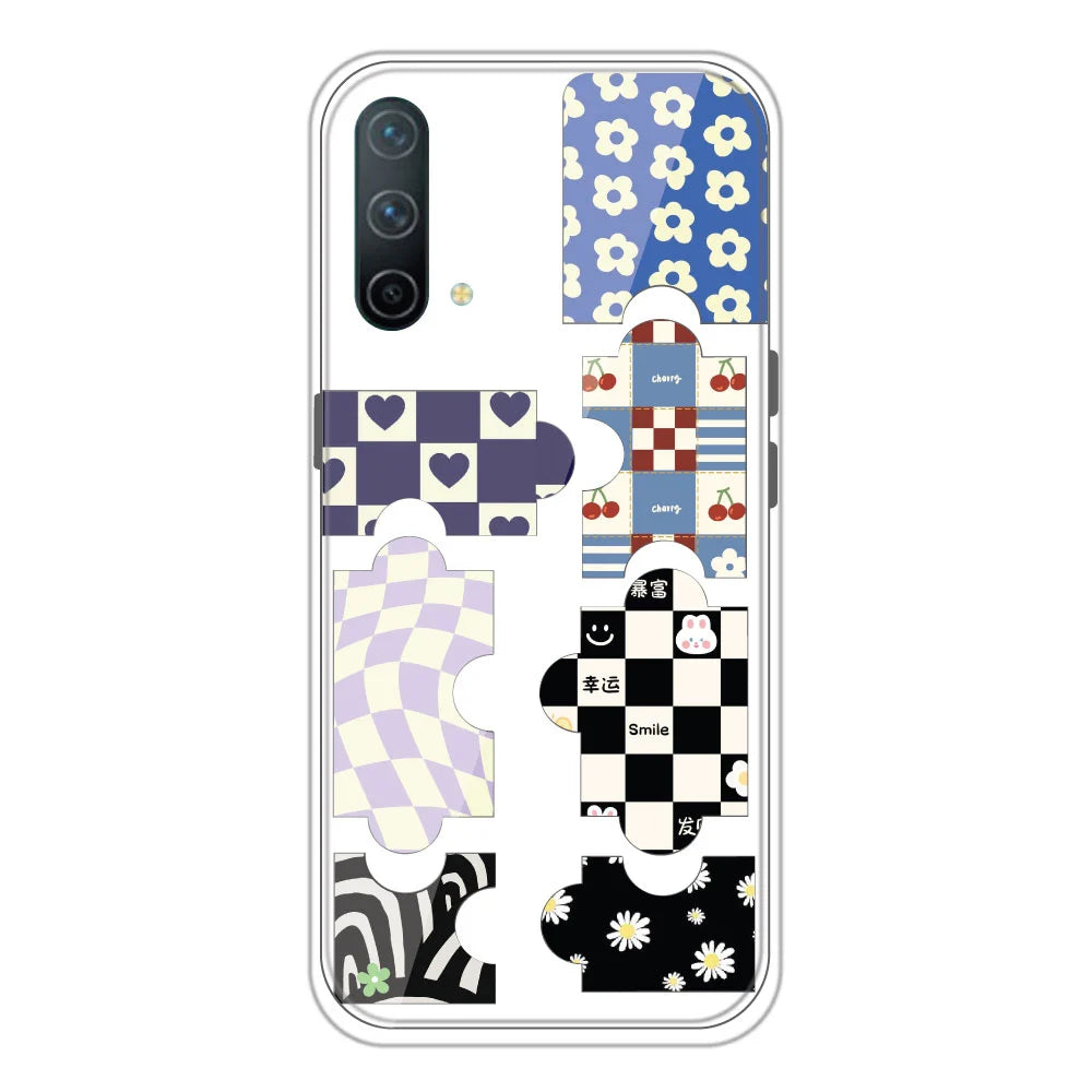 Puzzles - Clear Printed Silicone Case For OnePlus Nord CE 5G
