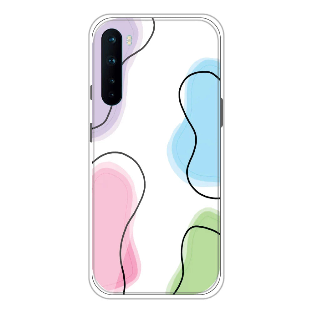 Mix Color - Clear Printed Silicone Case For OnePlus Nord