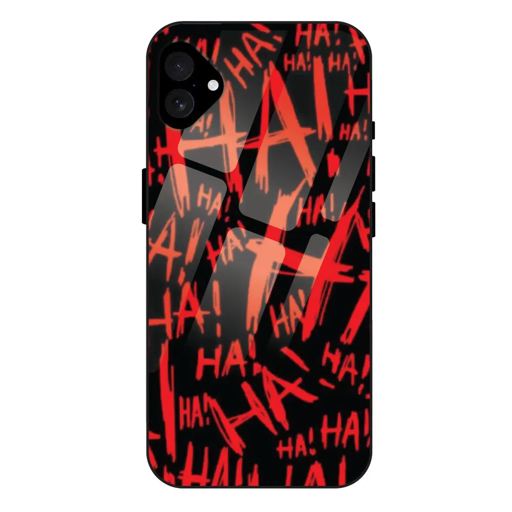 'Ha ! - Glossy Metal Silicone Case For Apple iPhone 16