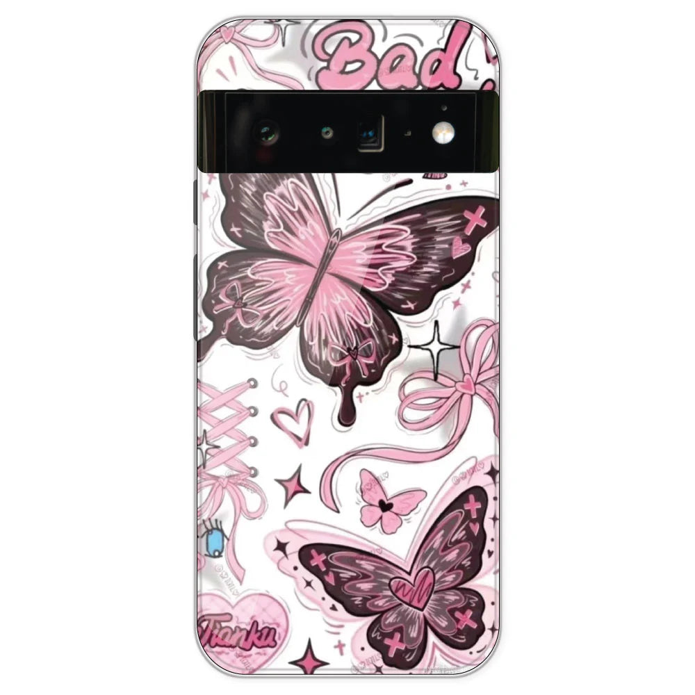 Bad Girl Butterfly - Printed Silicone Case For Google Pixel 6 Pro