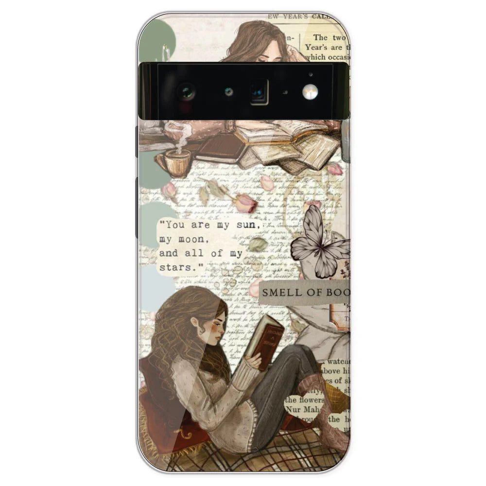 Book Collage - Printed Silicone Case For Google Pixel 6 Pro