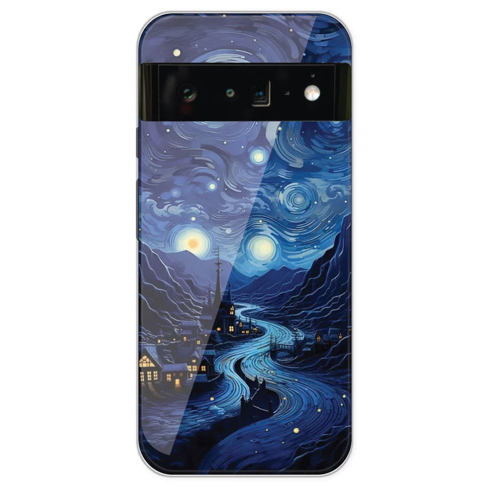 The Starry Night - Printed Silicone Case For Google Pixel 6 Pro