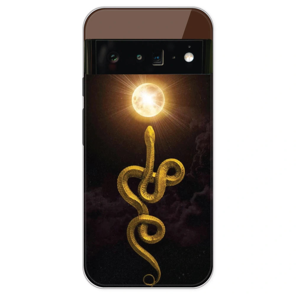 Golden Serpent - Printed Silicone Case For Google Pixel 6 Pro