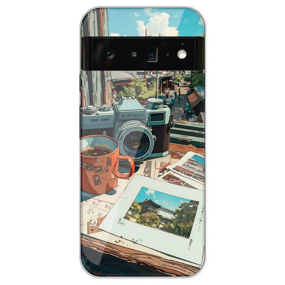 Vintage Camera - Printed Silicone Case For Google Pixel 6 Pro