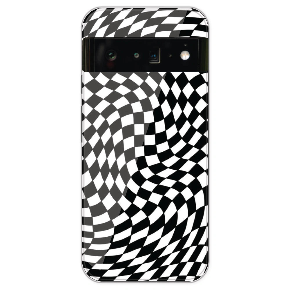 Checks - Printed Silicone Case For Google Pixel 6 Pro