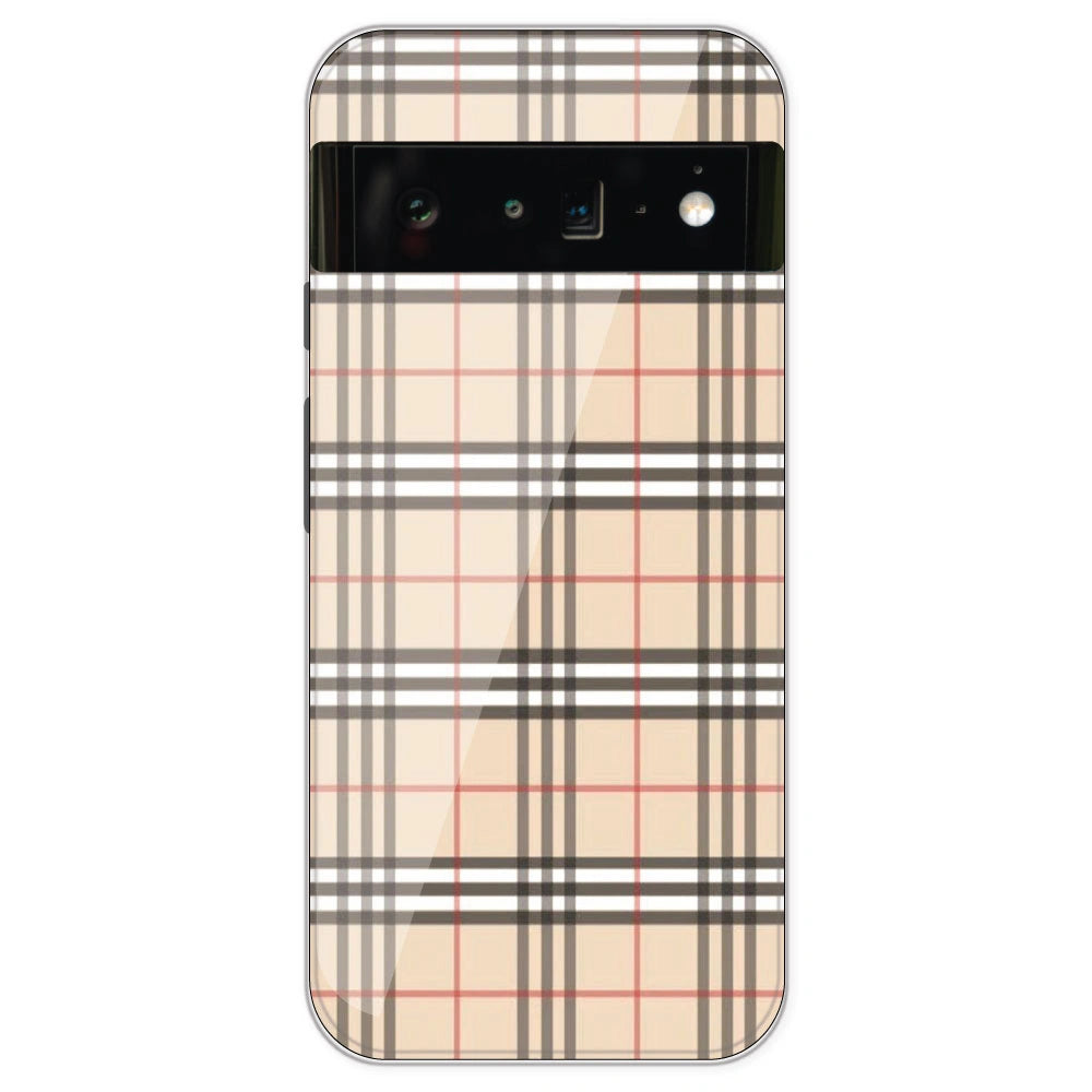 Yellow Checks - Printed Silicone Case For Google Pixel 6 Pro