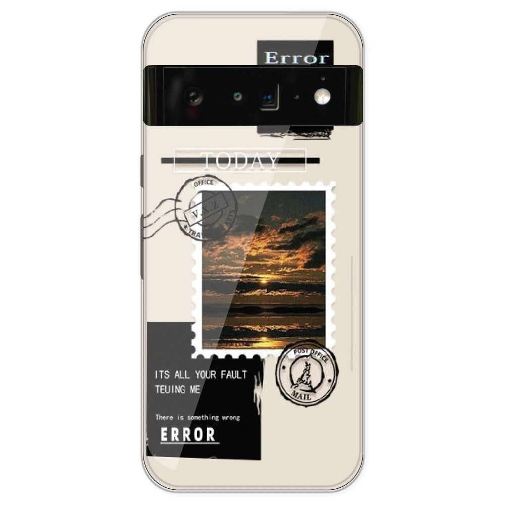 Post Card - Printed Silicone Case For Google Pixel 6 Pro