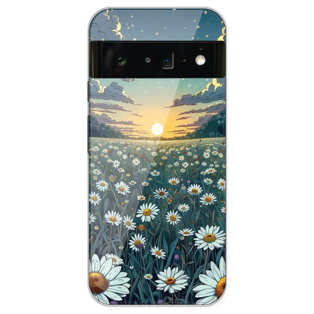 Daisy Sunset - Printed Silicone Case For Google Pixel 6 Pro