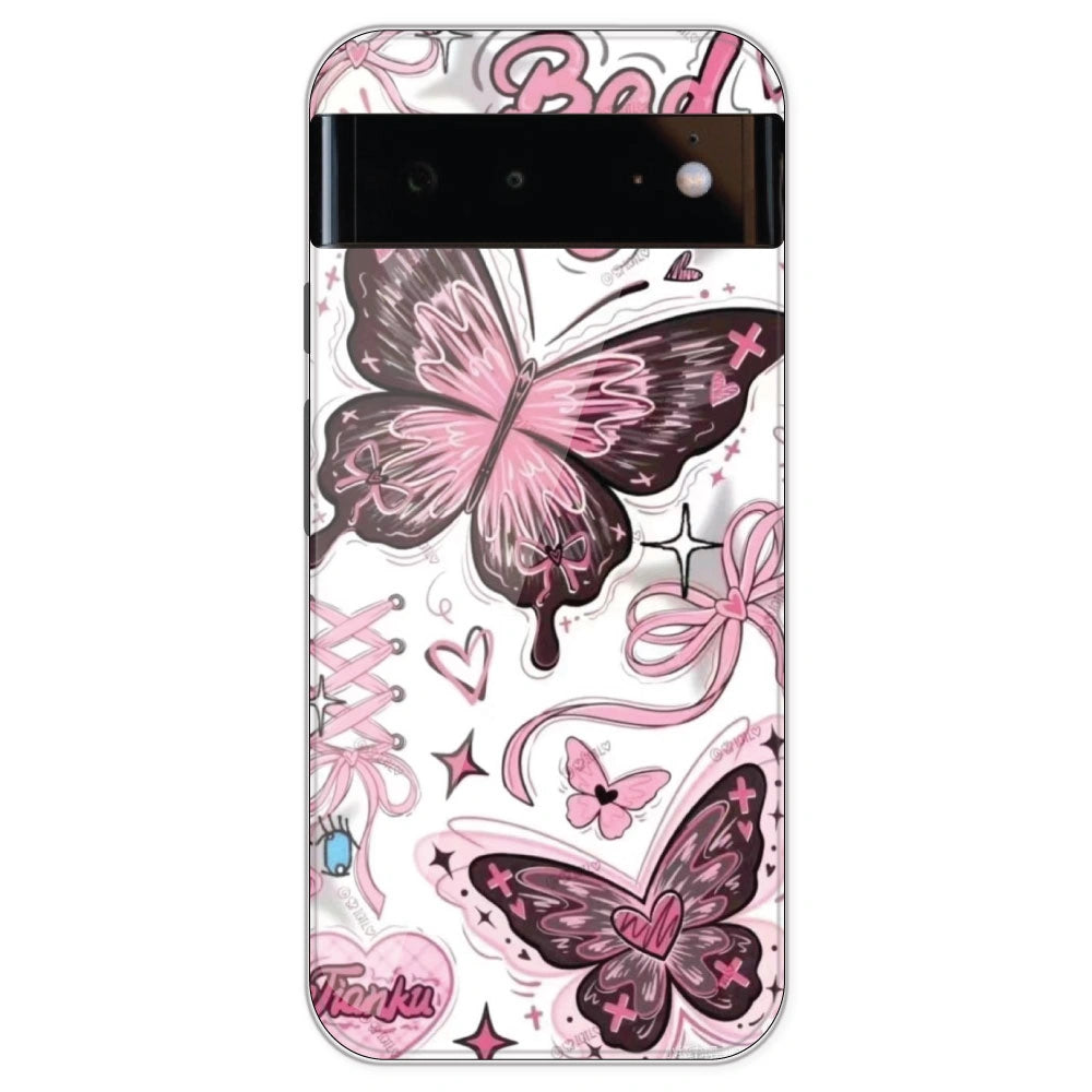 Bad Girl Butterfly - Printed Silicone Case For Google Pixel 6