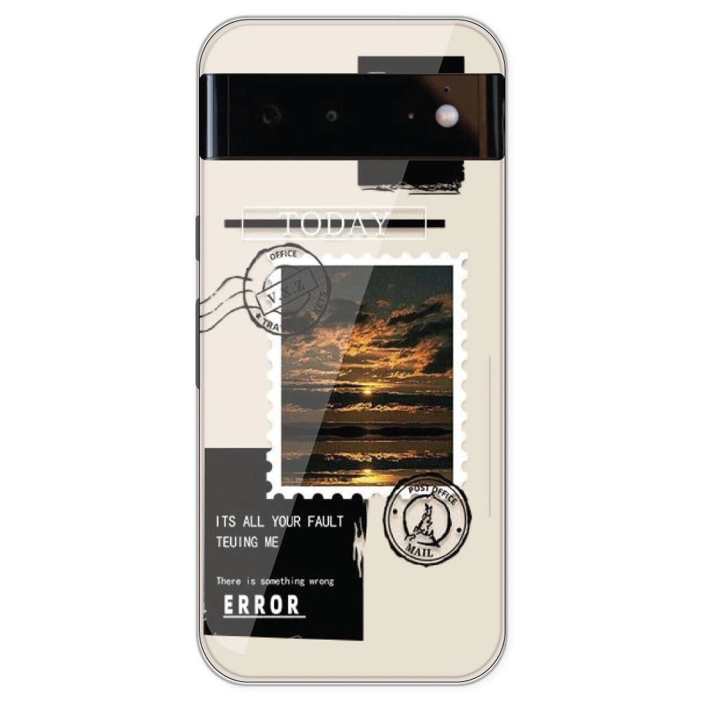 Post Card - Printed Silicone Case For Google Pixel 6