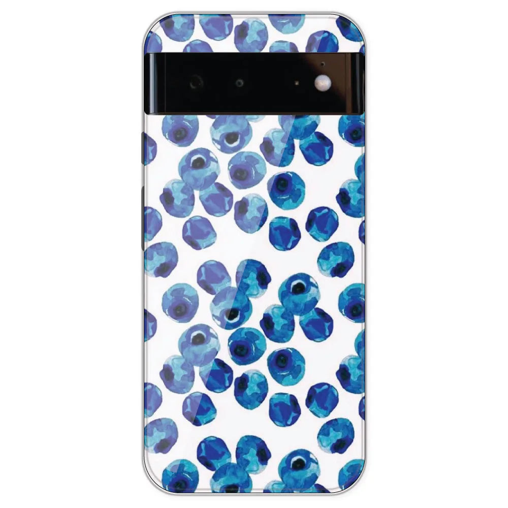 Blueberries - Printed Silicone Case For Google Pixel 6