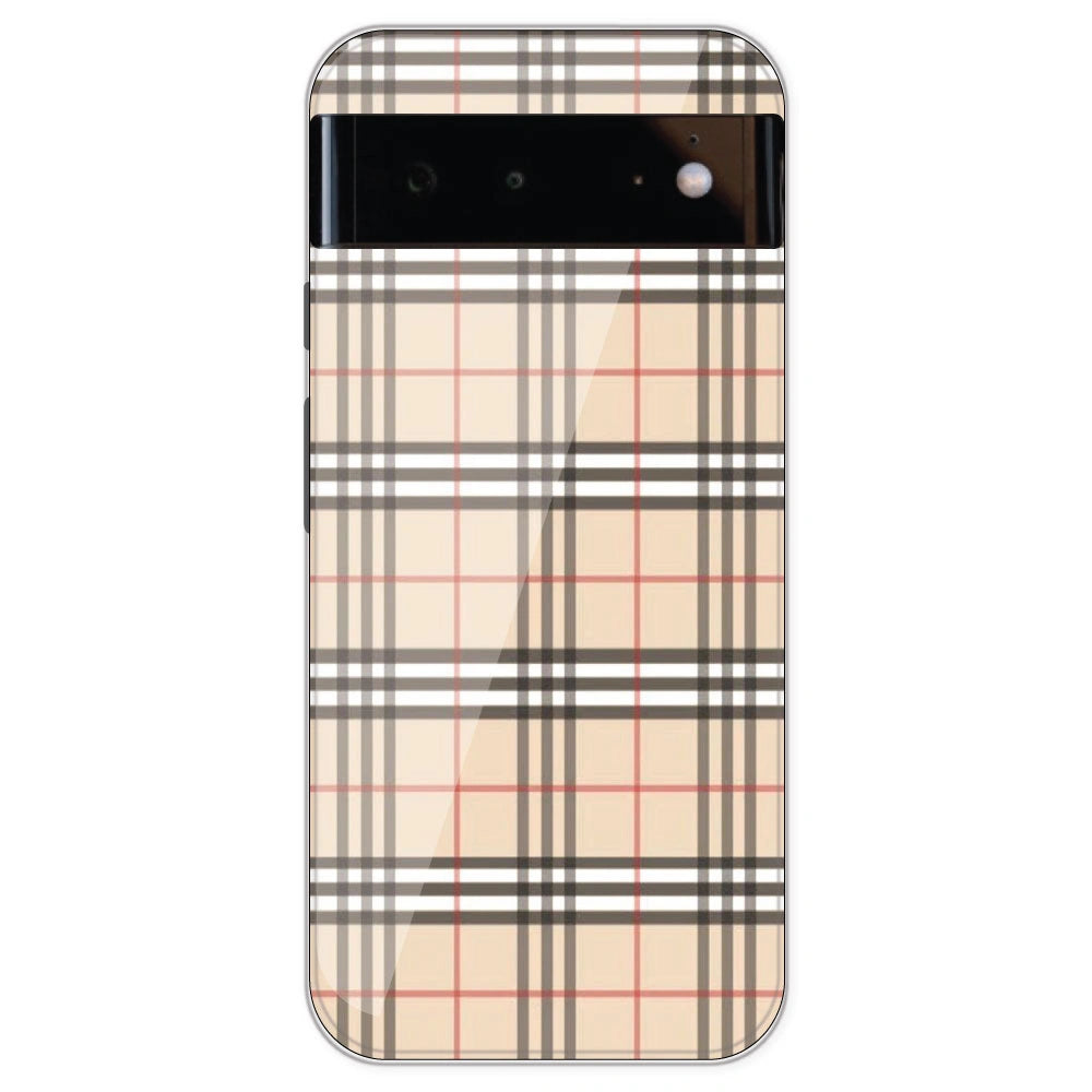 Yellow Checks - Printed Silicone Case For Google Pixel 6