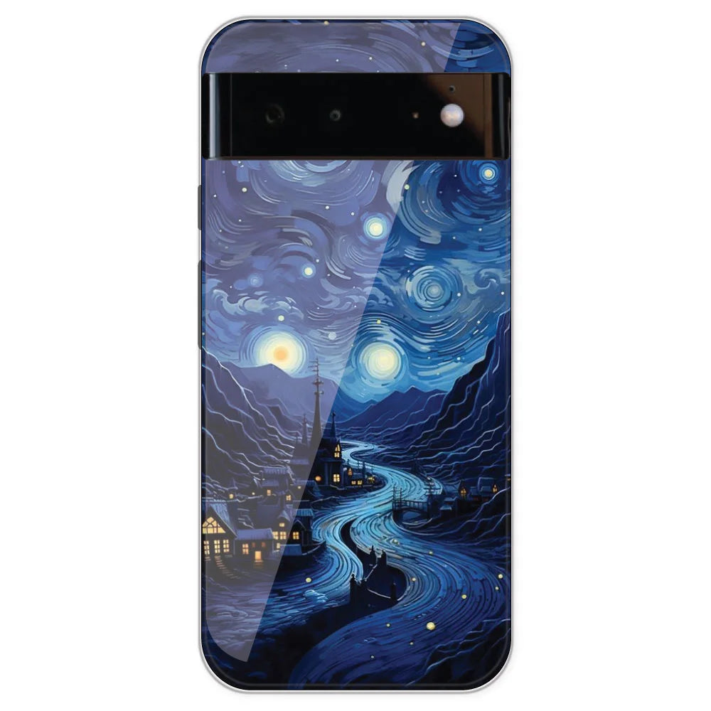 The Starry Night - Printed Silicone Case For Google Pixel 6