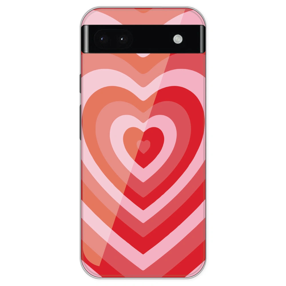 Red Hearts - Printed Silicone Case For Google Pixel 6A