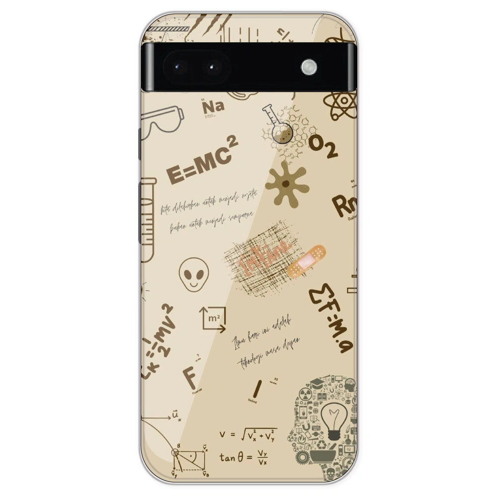 Physics Collage - Printed Silicone Case For Google Pixel 6A