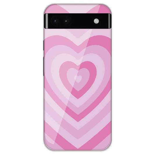 Pink Hearts - Printed Silicone Case For Google Pixel 6A