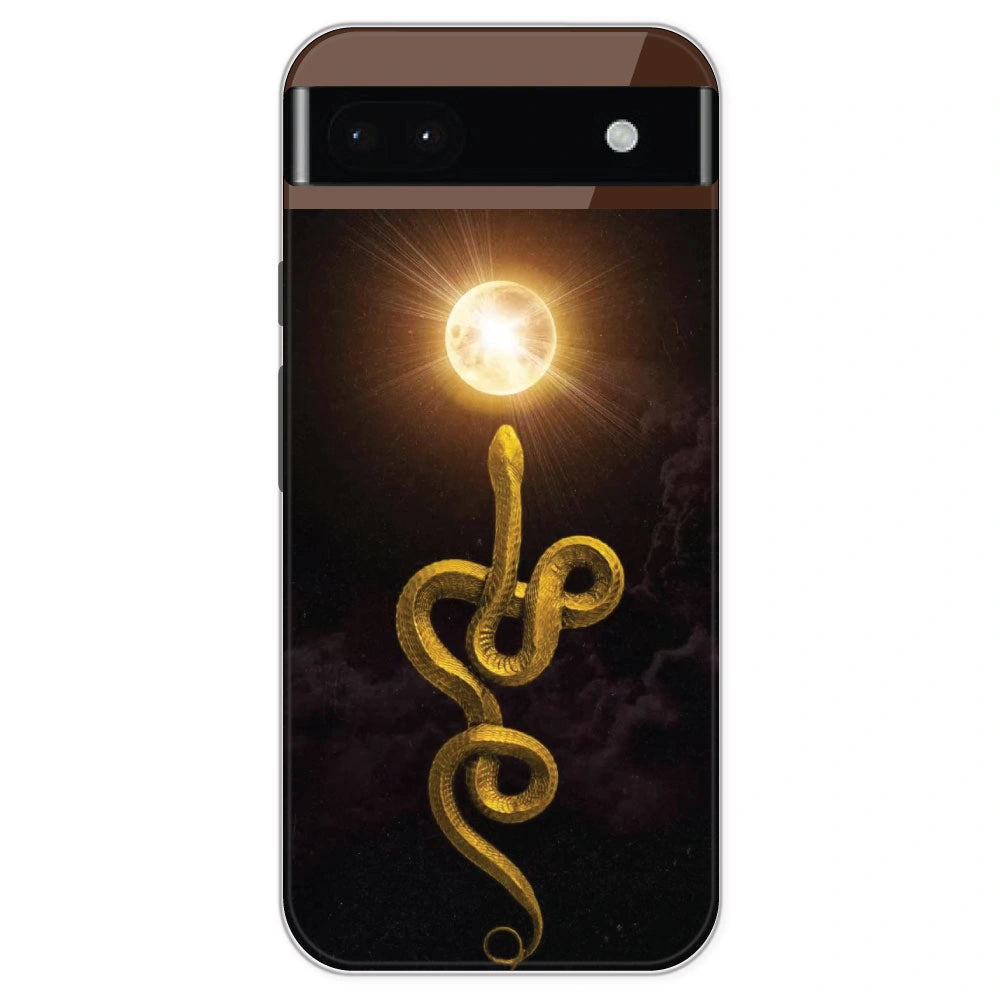 Golden Serpent - Printed Silicone Case For Google Pixel 6A