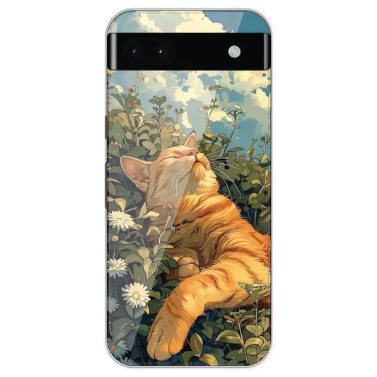 Garfield Sleeping - Printed Silicone Case For Google Pixel 6A