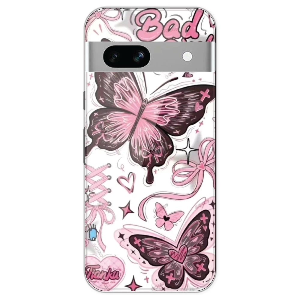 Bad Girl Butterfly - Printed Silicone Case For Google Pixel 7A