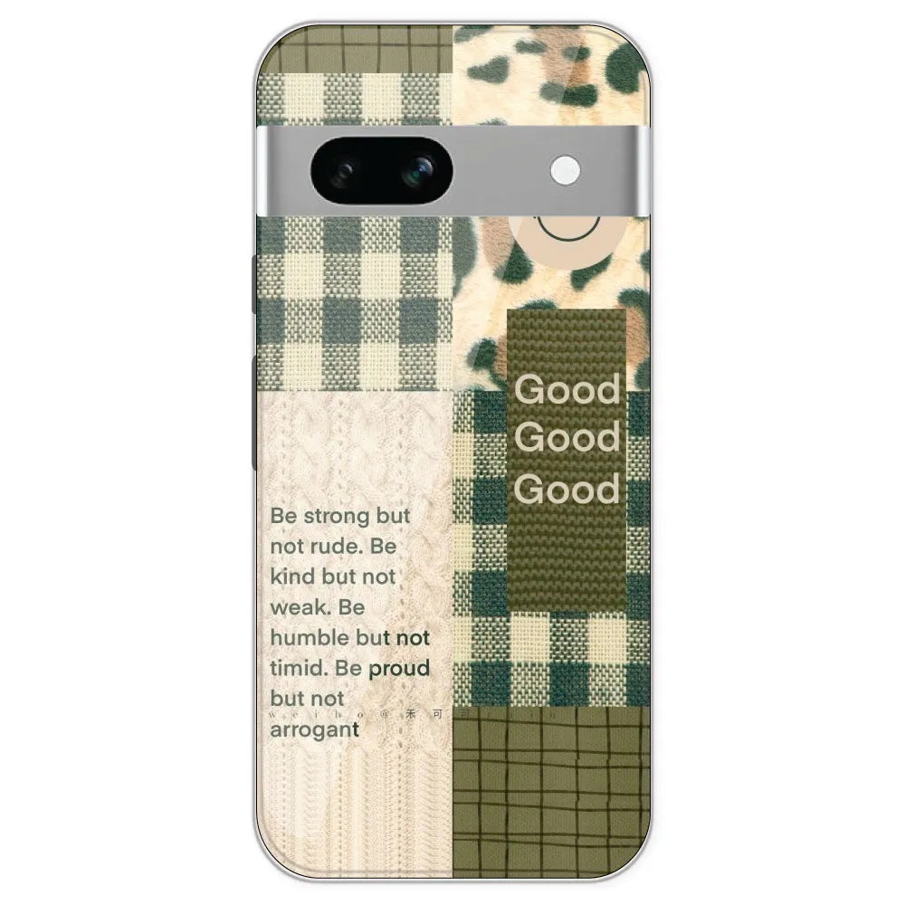 Patchwork Positivity - Printed Silicone Case For Google Pixel 7A