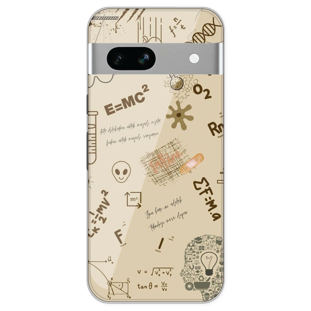 Physics Collage - Printed Silicone Case For Google Pixel 7A