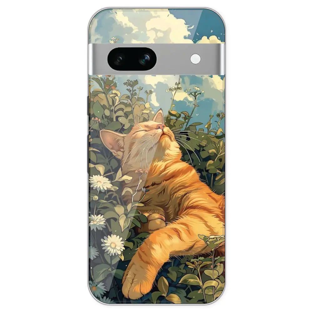 Garfield Sleeping - Printed Silicone Case For Google Pixel 7A