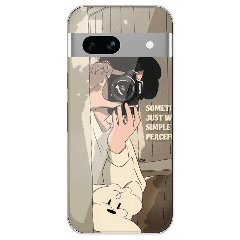 Book Collage - Printed Silicone Case For Google Pixel 7A