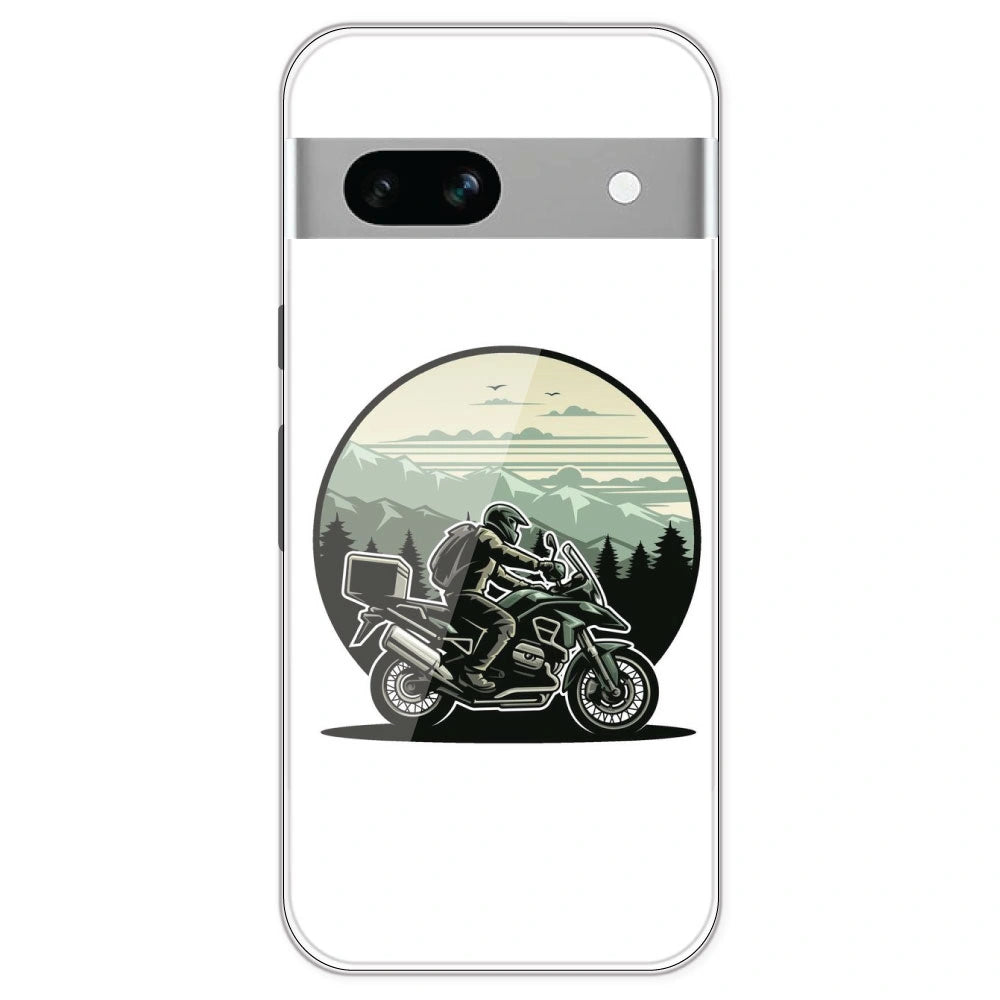 Biker - Printed Silicone Case For Google Pixel 7A