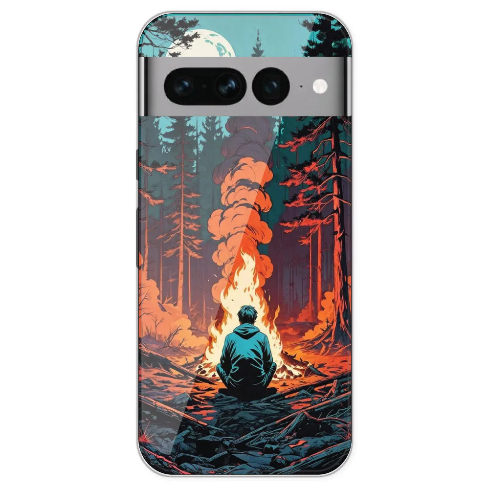Book Collage - Printed Silicone Case For Google Pixel 7A
