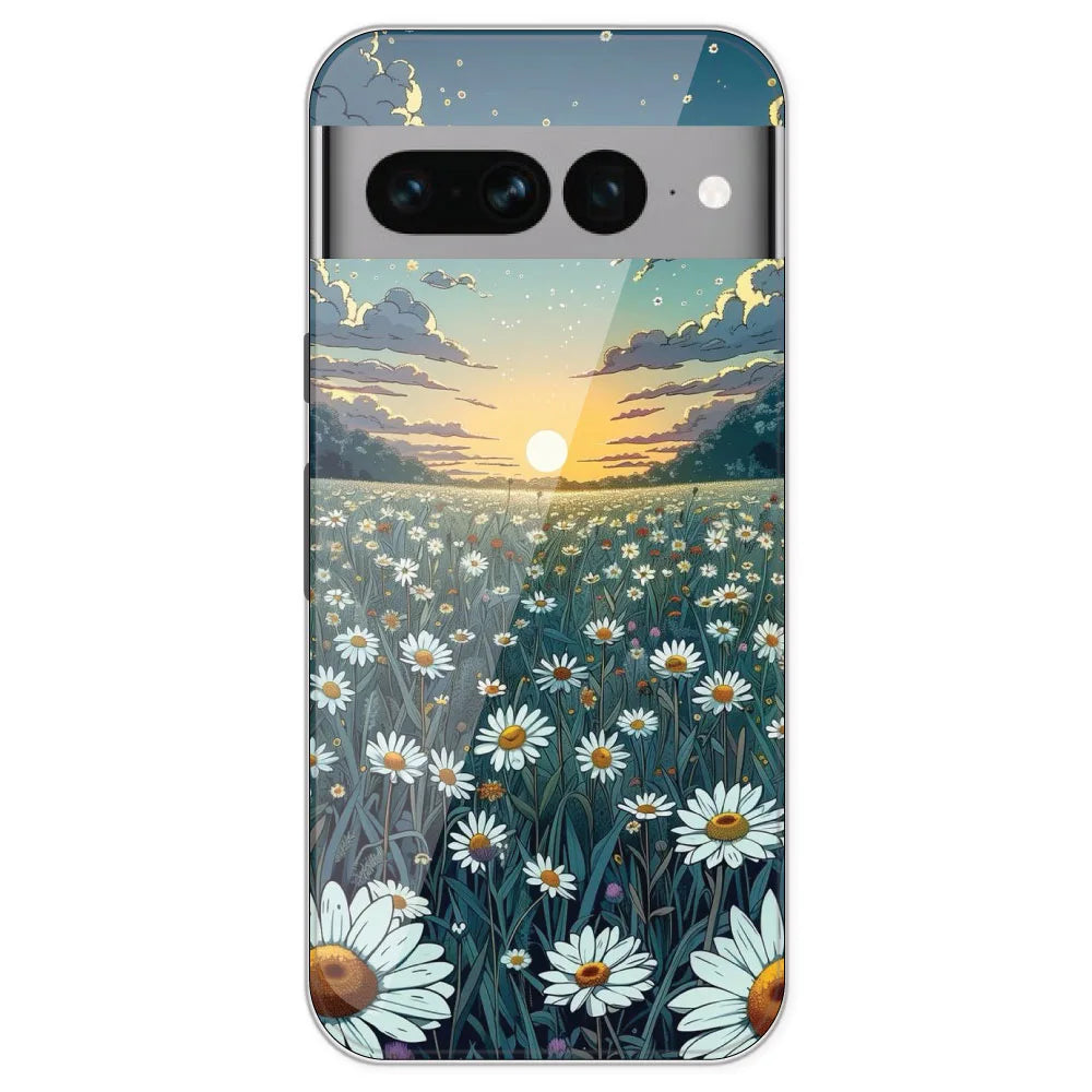 Daisy Sunset - Printed Silicone Case For Google Pixel 7 Pro