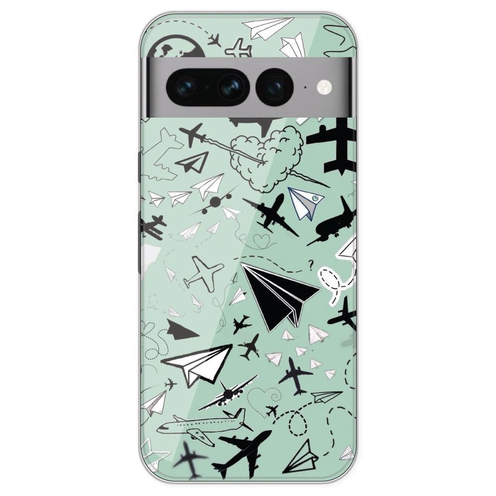 Planes - Printed Silicone Case For Google Pixel 7 Pro