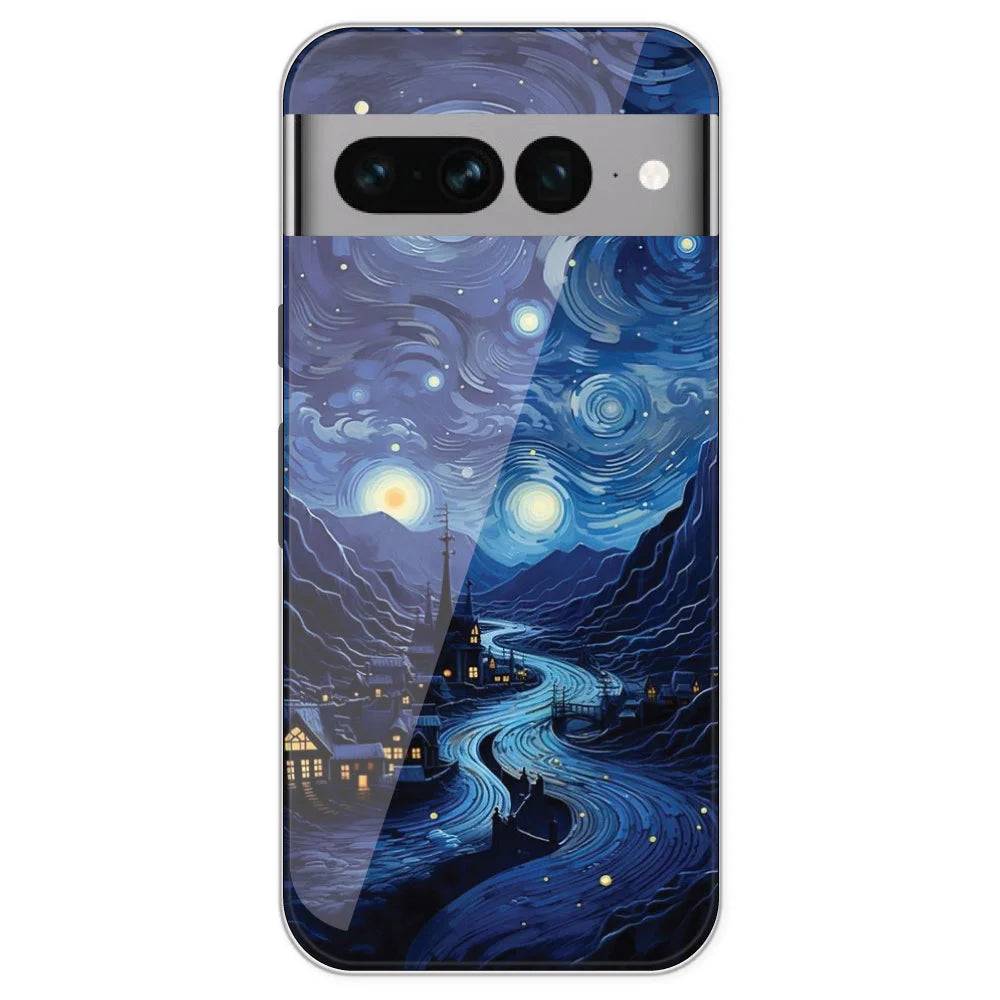 The Starry Night - Printed Silicone Case For Google Pixel 7 Pro