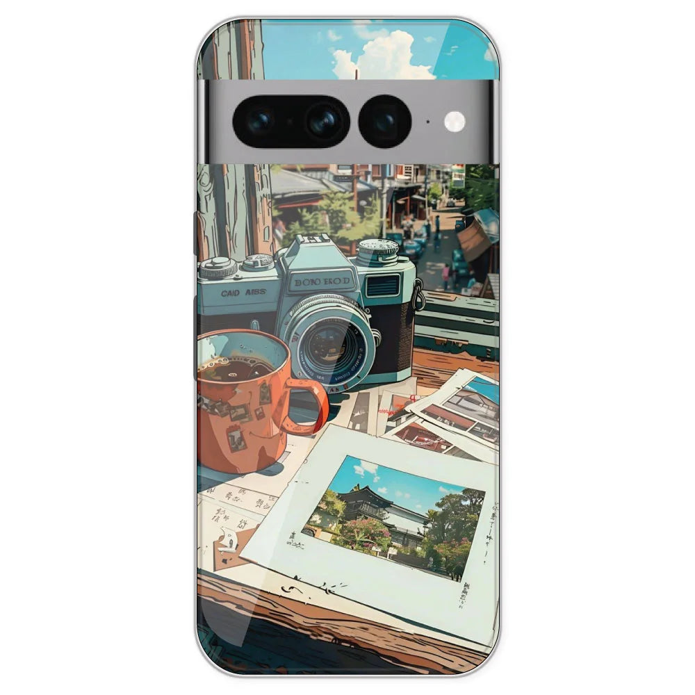 Vintage Camera - Printed Silicone Case For Google Pixel 7 Pro