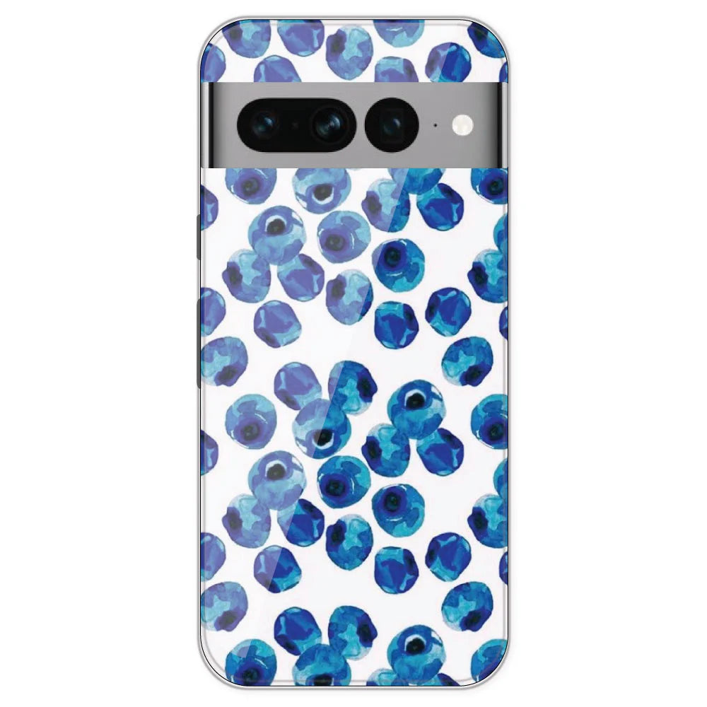 Blueberries - Printed Silicone Case For Google Pixel 7 Pro