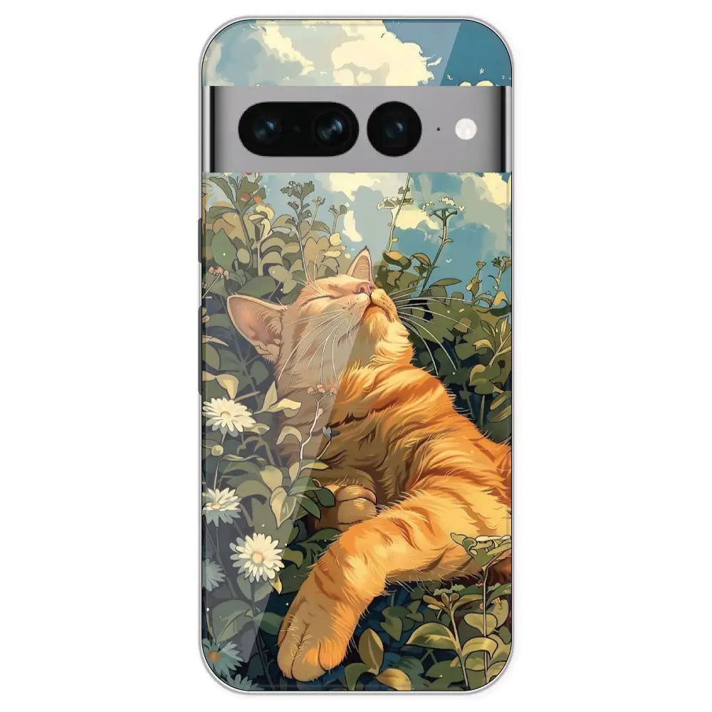 Garfield Sleeping - Printed Silicone Case For Google Pixel 7 Pro