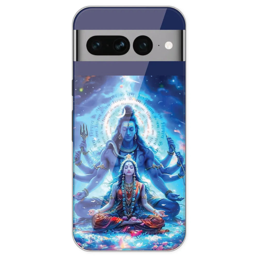 Shiv Parvati - Printed Silicone Case For Google Pixel 7 Pro