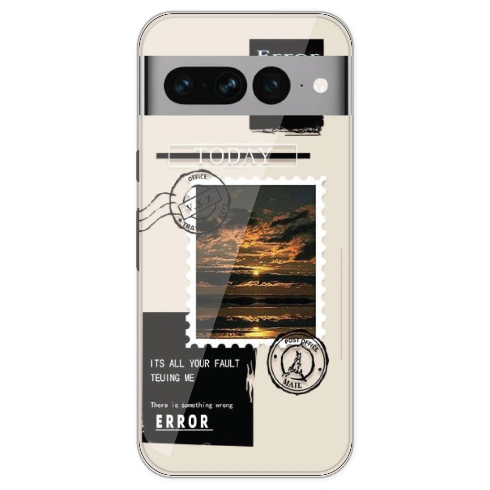 Post Card - Printed Silicone Case For Google Pixel 7 Pro
