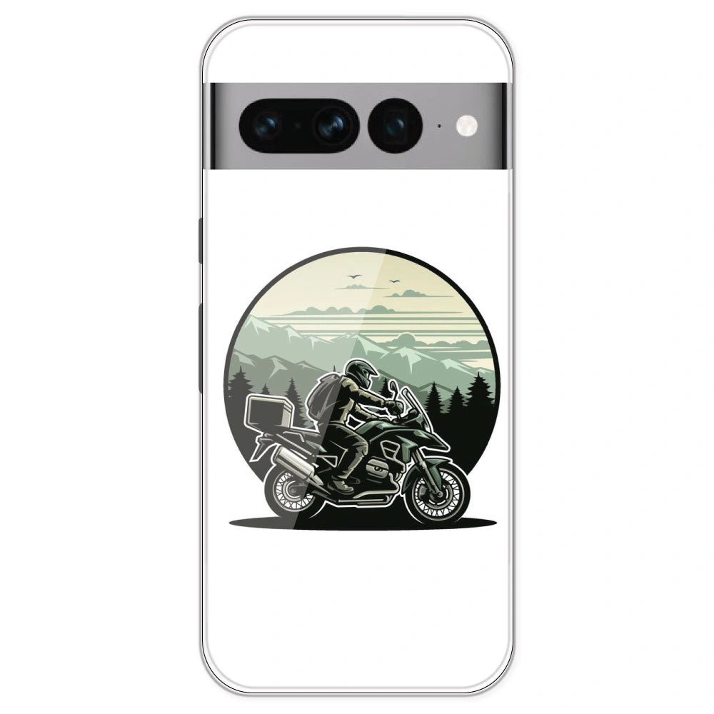 Biker - Printed Silicone Case For Google Pixel 7 Pro