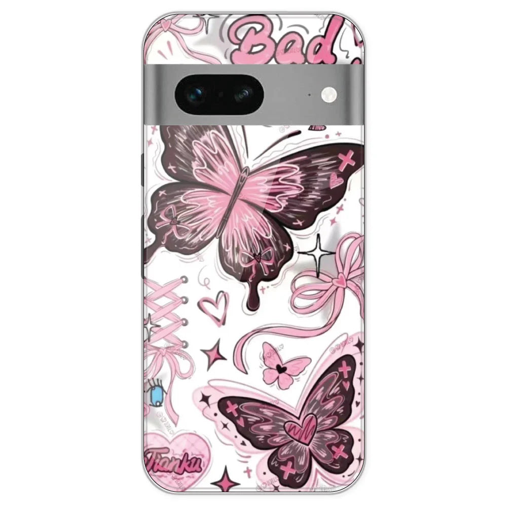 Bad Girl Butterfly - Printed Silicone Case For Google Pixel 7