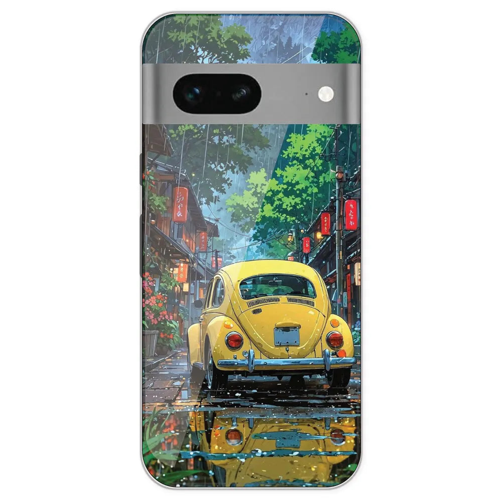 Yellow Bettle - Printed Silicone Case For Google Pixel 7