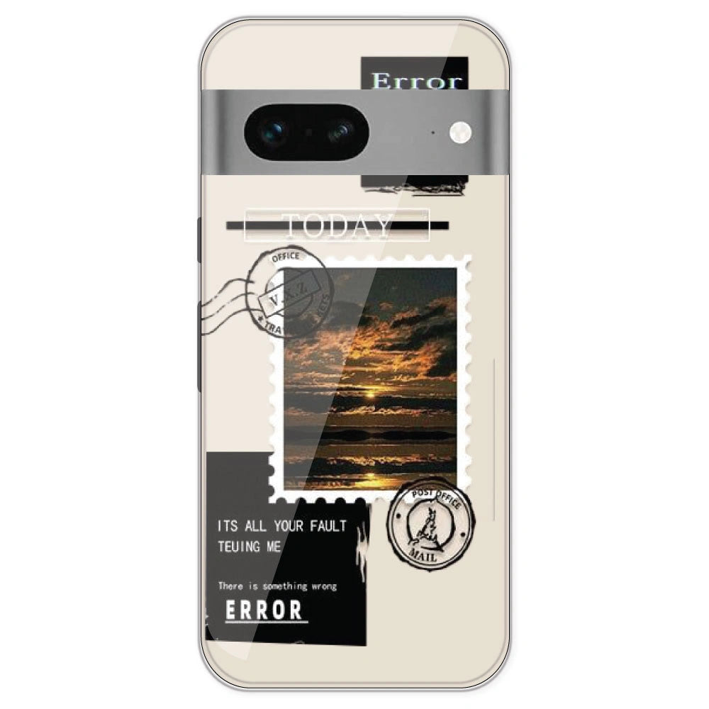 Post Card - Printed Silicone Case For Google Pixel 7