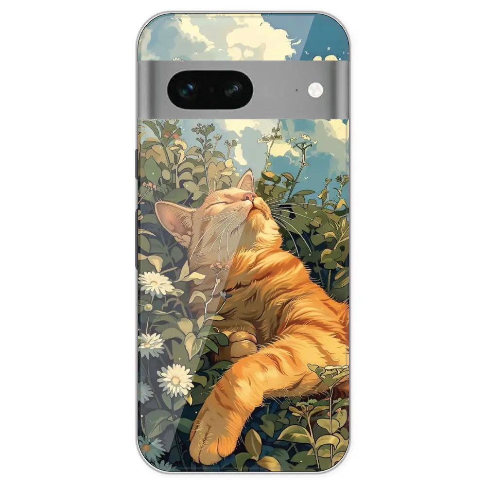 Garfield Sleeping - Printed Silicone Case For Google Pixel 7