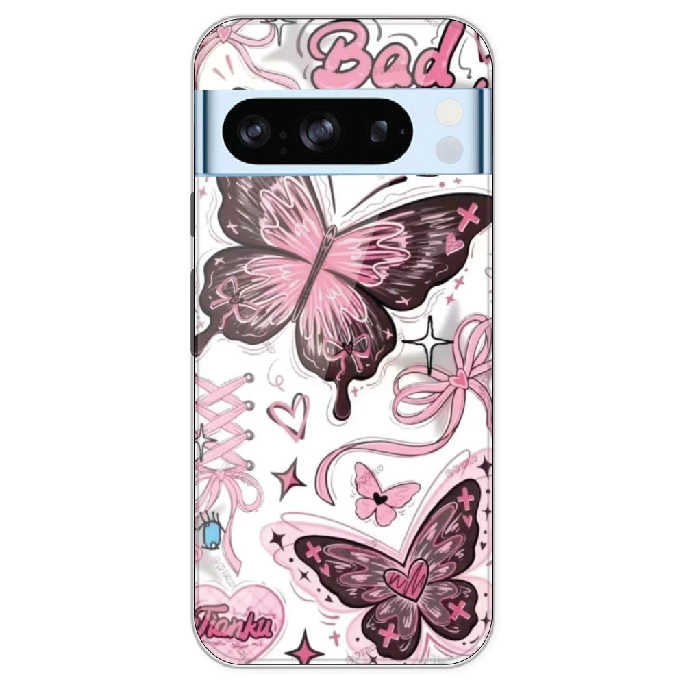 Bad Girl Butterfly - Printed Silicone Case For Google Pixel 8 Pro